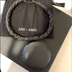 Ash+Ames crafted in Haiti leather Disc Necklace
